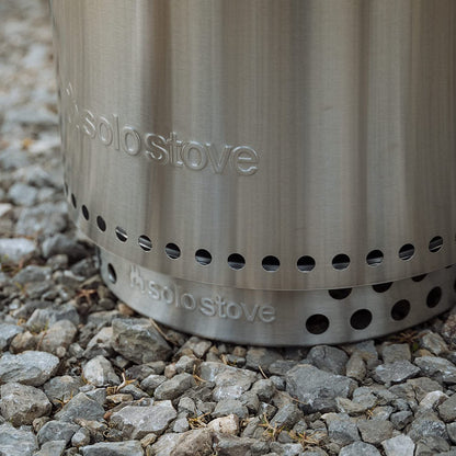 Solo Stove Yukon Stand - Durable 304 Stainless Steel, Heat-Resistant, Portable Elevated Fire Pit Accessory for Safe Use on Decks and Camping - Ideal for Smokeless Fire Pits and Outdoor Fireplaces